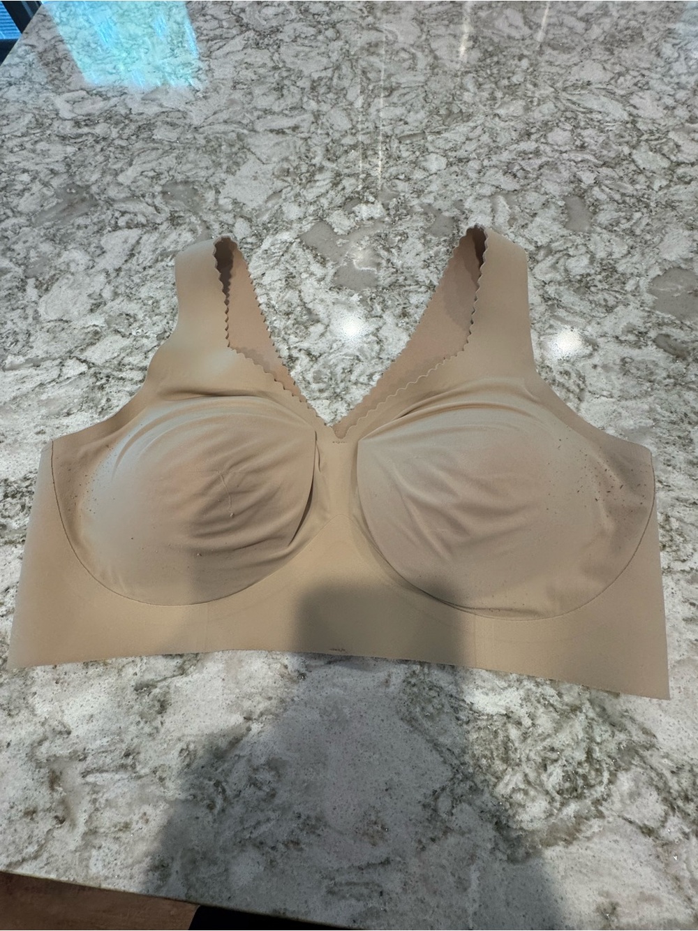 Wireless Nude Comfort Bra with Smooth Molded Cups